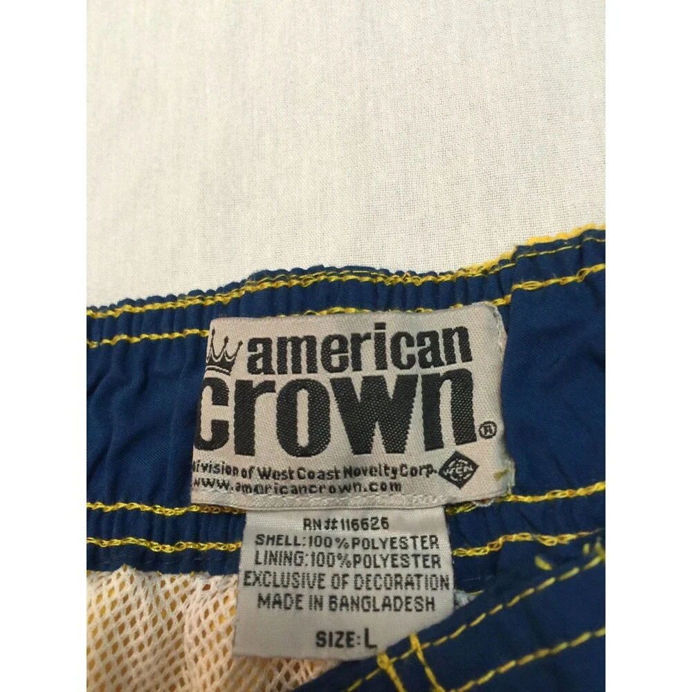 AMERICAN CROWN MENS SWIM SHORTS SIZE L
